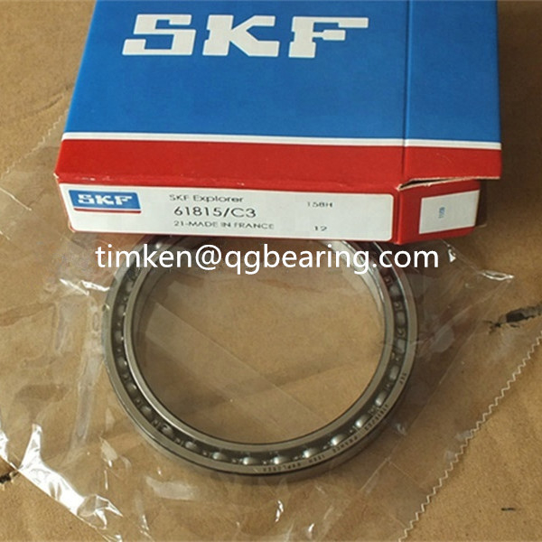 China 61815 thin wall deep groove ball bearing