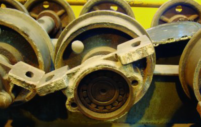 autoclave bogie wheel assembly