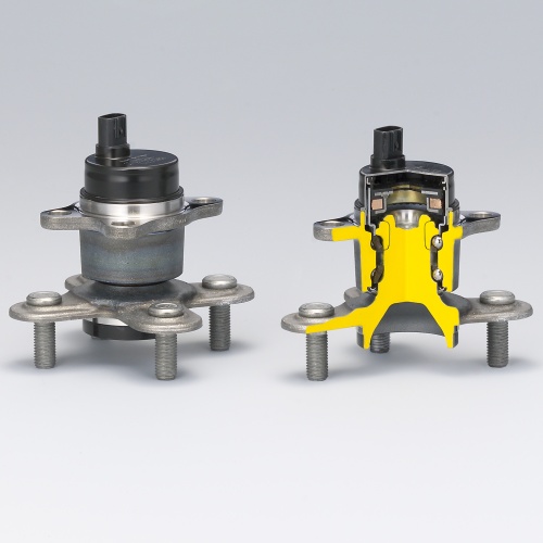 roller type wheel hub units with flange