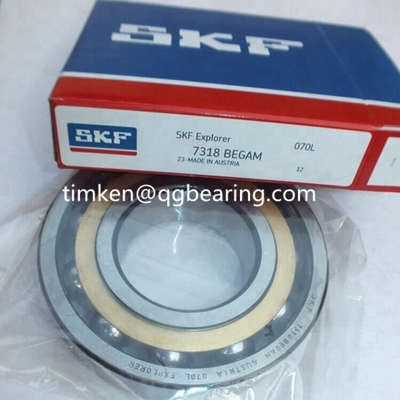 SKF 7318BECBM angular contact spindle bearing