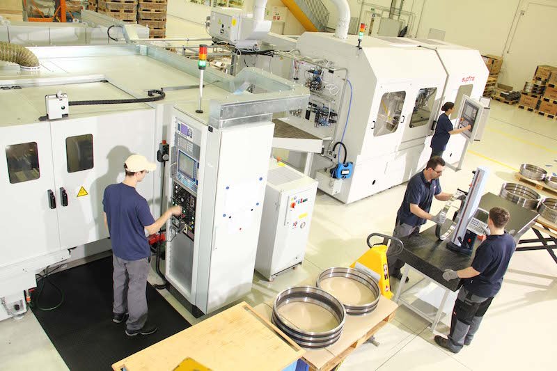 Production line in NKE plant in Steyr